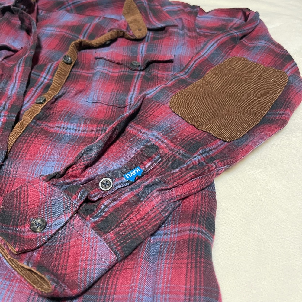 Kavu Flannel Shirt Dress and Corduroy Leggings